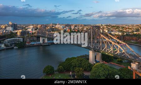 Story Bridge in Brisbane, Australia Stock Photo