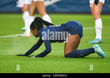 Ashley Elizabeth Lawrence of PSG during the UEFA Women's Champions League football match between Paris Saint Germain (PSG) and Real Madrid on December 16, 2022 at Parc des Princes stadium in Paris, France. Photo by Victor Joly/ABACAPRESS.COM Stock Photo