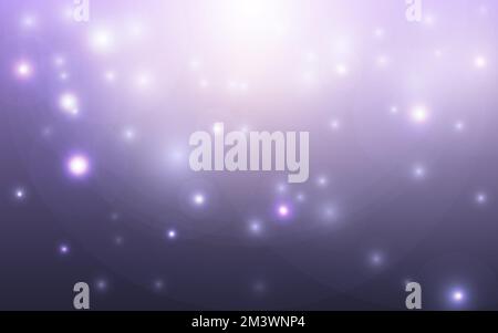 Purple bokeh soft light abstract background, Vector eps 10 illustration bokeh particles, Background decoration Stock Vector