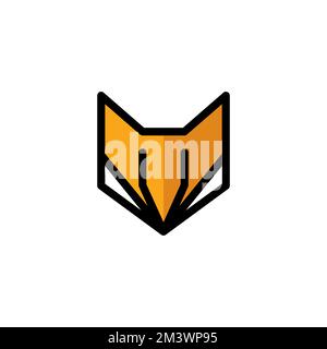 Fox Logo Unique. Fox Modern Design. Fox Icon Stock Vector