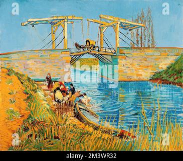 Vincent van Gogh, Bridge at Arles (Pont de Langlois), painting in oil on canvas, 1888 Stock Photo