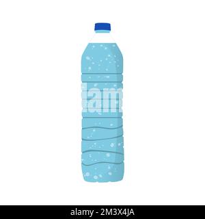 big bottle with mineral water on a white background Stock Photo