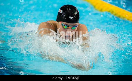 Melbourne, Australia. 17th Dec, 2022. Seto Daiya of Japan competes during the men's 400m medley final at the 16th FINA World Swimming Championships (25m) 2022, in Melbourne, Australia, Dec. 17, 2022. Credit: Hu Jingchen/Xinhua/Alamy Live News Stock Photo