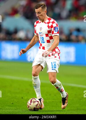Croatia's Mislav Orsic during the FIFA World Cup third place play-off match at the Khalifa International Stadium, Doha. Picture date: Saturday December 17, 2022. Stock Photo