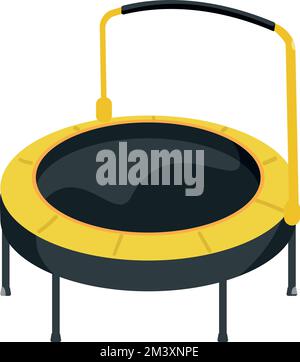 Elastic trampoline icon cartoon vector. Fitness jump Stock Vector Image ...