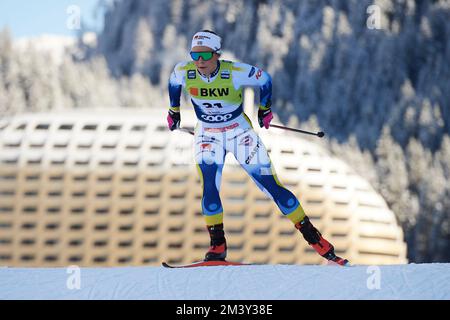 Davos, Schweiz, 17. Dezember 2022. Johanna Hagstroem beim Sprint Rennen am FIS Langlauf Weltcup Davos Nordic 2022 in Davos. Stock Photo