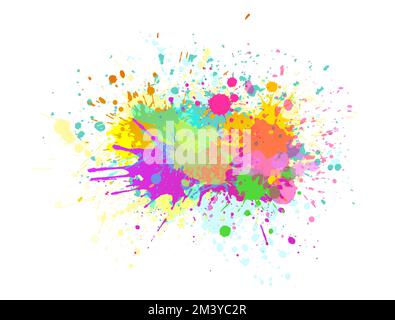 Abstraction colored blots. Vector illustration Stock Vector