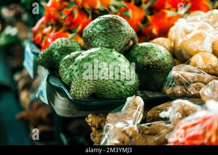 Hawaiian farmers market Stock Photo