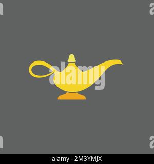 Lamp Icon. Antique Concept, Cartoon of Sickle Vector Icon for Web Design Isolated on White Background - Vector. Vector illustration Stock Vector