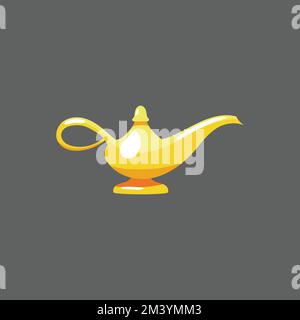 Lamp Icon. Antique Concept, Cartoon of Sickle Vector Icon for Web Design Isolated on White Background - Vector. Vector illustration Stock Vector