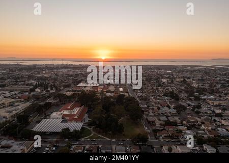 Chula Vista, California, aerial view of city.  Stock Photo