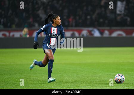 Ashley Elizabeth Lawrence of PSG during the UEFA Women's Champions League, Group A football match between Paris Saint-Germain and Real Madrid on December 16, 2022 at Parc des Princes stadium in Paris, France - Photo Victor Joly / DPPI Stock Photo