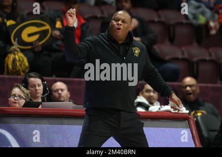 Grambling State coach Donte' Jackson gestures during the first half of ...