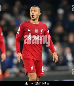 06 Nov 2022 - Tottenham Hotspur v Liverpool - Premier League - Tottenham Hotspur Stadium  Liverpool's Thiago Alcantara during the game against Tottenham Hotspur. Picture : Mark Pain / Alamy Stock Photo