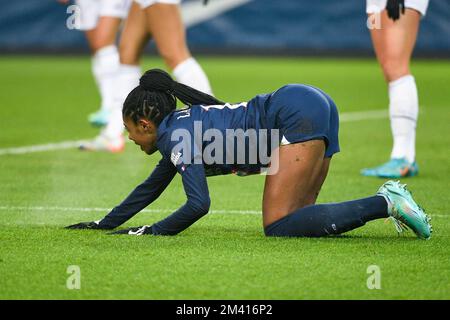 Ashley Elizabeth Lawrence of PSG during the UEFA Women's Champions League, Group A football match between Paris Saint-Germain and Real Madrid on December 16, 2022 at Parc des Princes stadium in Paris, France - Photo: Victor Joly/DPPI/LiveMedia Stock Photo