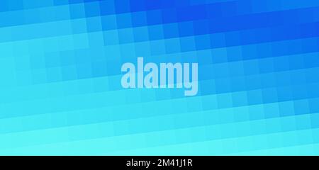 Electric blue gradient textured background with grain texture effect and mosaic tiles, copy space Stock Photo