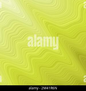 Wavy layers background. Modern banner in lime colors. Can be used as cover, flyer, banner, background. EPS10 Vector. Stock Vector