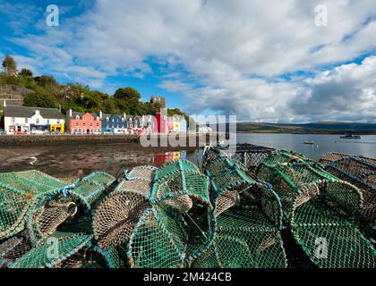 Lobster Creels at Tobermory, Isle of Mull, Scotland Stock Photo