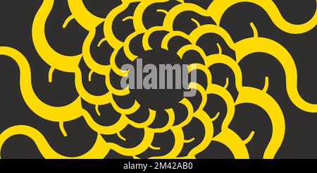 Retro banner with sun and rays. Sunburst, burst summer background. Sunbeam illustration, starburst geometric pattern. Vintage wallpaper Stock Vector