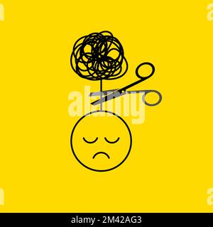 Therapy, psychotherapy help concept Stock Vector