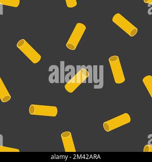Pasta seamless pattern. Macaroni geometric background Stock Vector