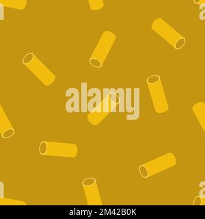 Pasta seamless pattern. Macaroni geometric background Stock Vector