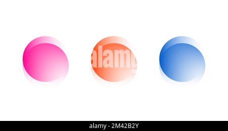 Transparent graphic design element, abstract circles Stock Vector