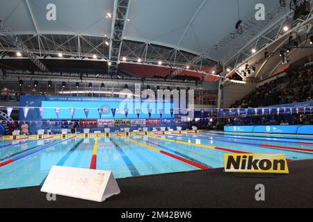 December 18, 2022: MELBOURNE, AUSTRALIA - DECEMBER 18: Athletes competing on day six of the 2022 FINA World Short Course Swimming Championships at Melbourne Sports and Aquatic Centre on December 18, 2022 in Melbourne, Australia (Credit Image: © Chris Putnam/ZUMA Press Wire) Stock Photo