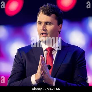 Phoenix, Arizona, USA. 17th Dec, 2022. CHARLIE KIRK speaks at Turning Point USA's AmericaFest 2022.(Credit Image: © Brian Cahn/ZUMA Press Wire) Stock Photo