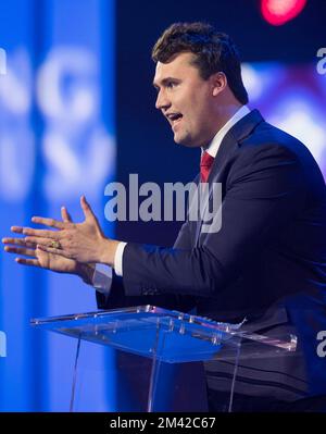 Phoenix, Arizona, USA. 17th Dec, 2022. CHARLIE KIRK speaks at Turning Point USA's AmericaFest 2022.(Credit Image: © Brian Cahn/ZUMA Press Wire) Stock Photo