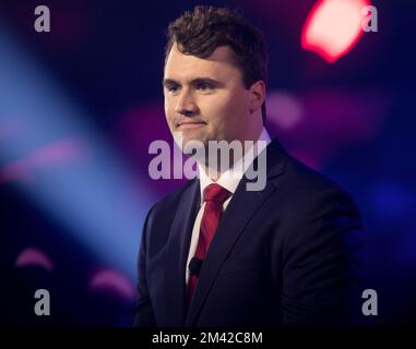 Phoenix, Arizona, USA. 17th Dec, 2022. CHARLIE KIRK speaks at Turning Point USA's AmericaFest 2022.(Credit Image: © Brian Cahn/ZUMA Press Wire) Stock Photo