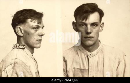 Photograph of Robert Nathan Brown.  Bureau of Prisons, Inmate case files. Stock Photo