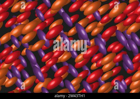 Abstract Color Capsules Seamless 3D Pattern Background Stock Vector