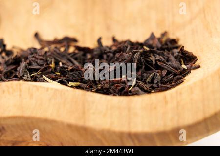 Thyme black tea dried leaves close up Stock Photo