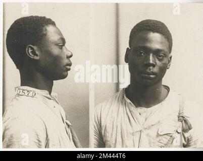 Photograph of Robert Brown.  Bureau of Prisons, Inmate case files. Stock Photo