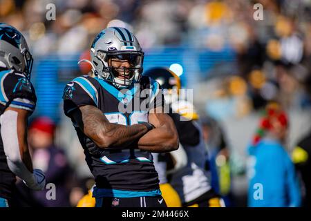 December 18, 2022: Carolina Panthers safety Jeremy Chinn (21) takes the  field for the NFL matchup against the Pittsburgh Steelers in Charlotte, NC.  (Scott Kinser/Cal Sport Media/Sipa USA)(Credit Image: © Scott Kinser/Cal