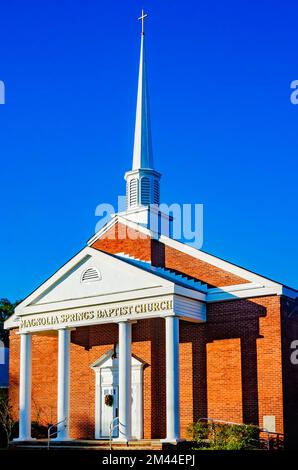 Magnolia Springs Baptist Church is pictured, Dec. 16, 2022, in Theodore, Alabama. The church was founded in 1989. Stock Photo