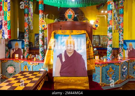 Interior of the Chita Buddhist Temple, Chita, Zabaykalsky Krai, Russia Stock Photo