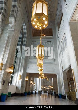 Mecca , Saudi Arabia 12 May 2021 ,  Makkah - Al Haram mosque from inside Stock Photo