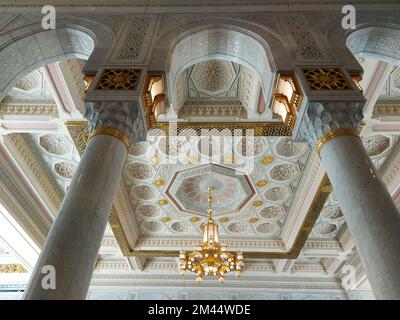 Mecca , Saudi Arabia 12 May 2021 ,  Makkah - Al Haram mosque from inside Stock Photo