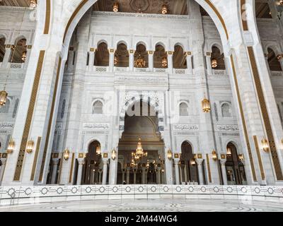 Mecca , Saudi Arabia 12 May 2021 ,  Makkah - Al Haram mosque from inside Stock Photo