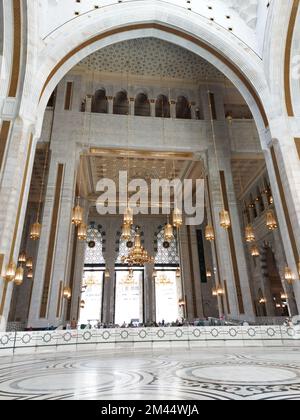 Mecca , Saudi Arabia 12 May 2021 ,  Makkah - Al Haram mosque from inside Stock Photo