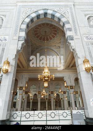 Mecca , Saudi Arabia 12 May 2021 ,  Makkah - Al Haram mosque from inside Stock Photo