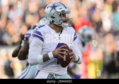 Dallas Cowboys quarterback Dak Prescott (4) scrambles before throwing a  pass during an NFL football game against the Detroit Lions in Arlington,  Texas, Sunday, Oct. 23, 2022. (AP Photo/Tony Gutierrez Stock Photo - Alamy