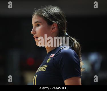 Blacksburg, Virginia, USA. 18th Dec, 2022. Notre Dame Fighting Irish guard Sonia Citron (11) on-court during the NCAA Women's Basketball game between the Notre Dame Fighting Irish and the Virginia Tech Hokies at Cassell Coliseum in Blacksburg, Virginia. Greg Atkins/CSM/Alamy Live News Stock Photo