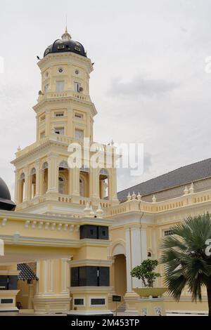 Johor Bahru, Malaysia - October 25, 2022 : Sultan Abu Bakar Mosque Stock Photo