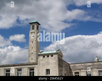 Civic Centre and clock tower, home of Southampton, City Council, Hampshire, England, UK Stock Photo