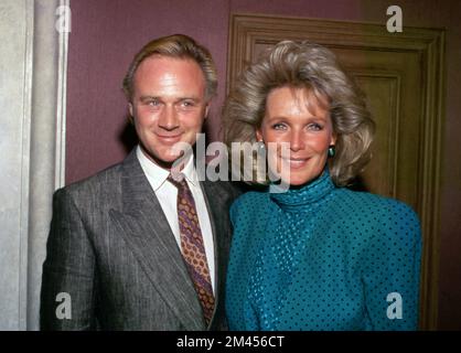 Linda Evans And Christopher Cazenove at the 150th episode of the ...