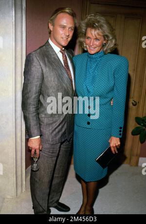 Linda Evans And Christopher Cazenove at the 150th episode of the ...