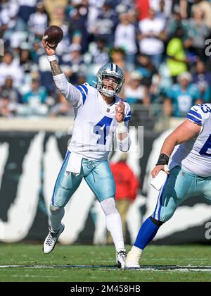 December 18, 2022: Dallas Cowboys wide receiver KAVONTAE TURPIN (9)  receives a punt during the Jacksonville Jaguars vs Dallas Cowboys NFL game  at TIAA Bank Field Stadium in Jacksonville, Fl on December